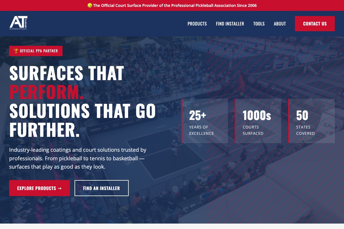 AT Sports Website Demo