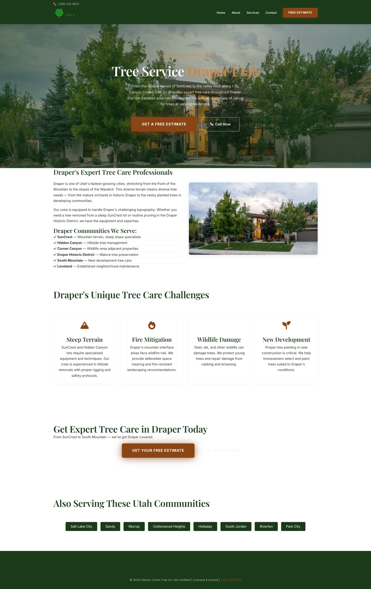 Canyon Crown Draper City Page