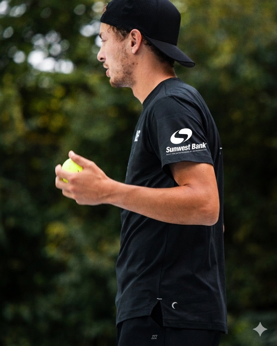 Utah Black Diamonds Player in SunWest Bank Apparel